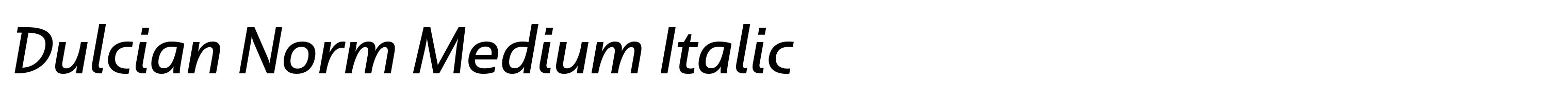 Dulcian Norm Medium Italic